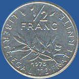 1/2 франка Франции