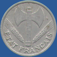 1 франк Франции 1943 года