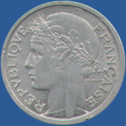 1 франк Франции 1957 года