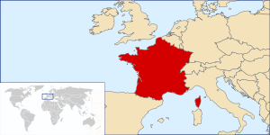 Месторасположение Франции